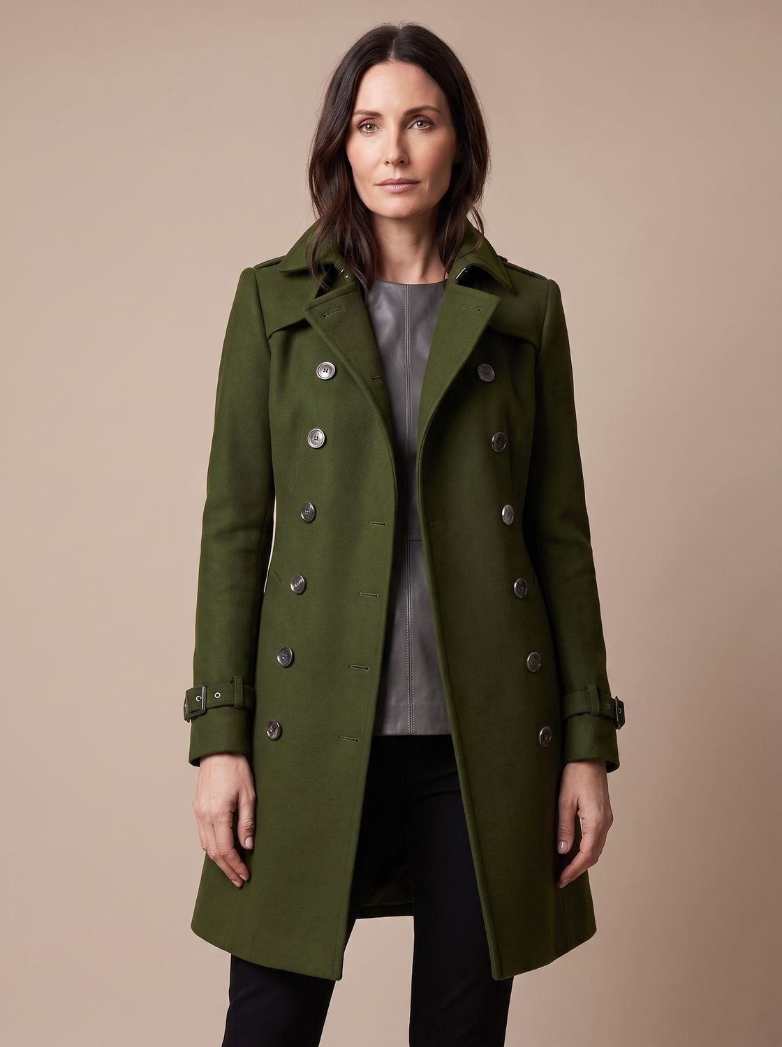 Clara | Manteau d'hiver pour femmes élégant en laine à double boutonnage