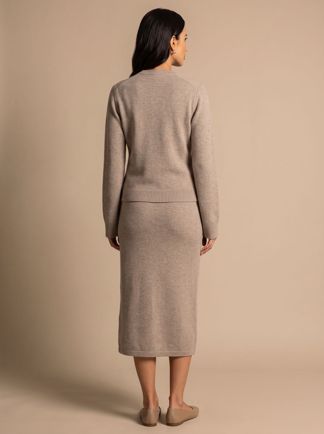 Marie | Veste en mélange de laine pour femmes avec boutons dorés, coupe décontractée