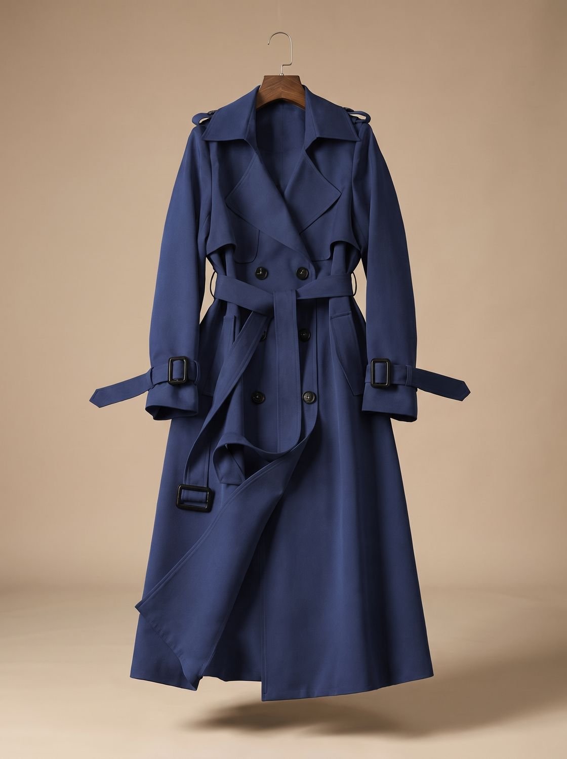 Emilia | Manteau trench pour femmes à double boutonnage avec ceinture à nouer Coupe ample