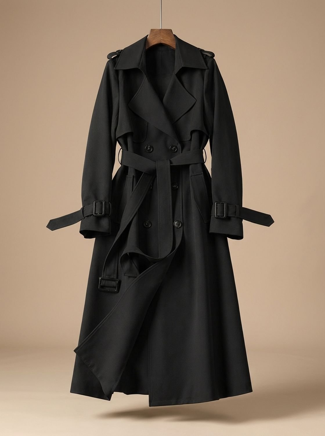 Emilia | Manteau trench pour femmes à double boutonnage avec ceinture à nouer Coupe ample