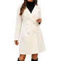 Manteau pour femmes avec col à revers et patte de boutonnage