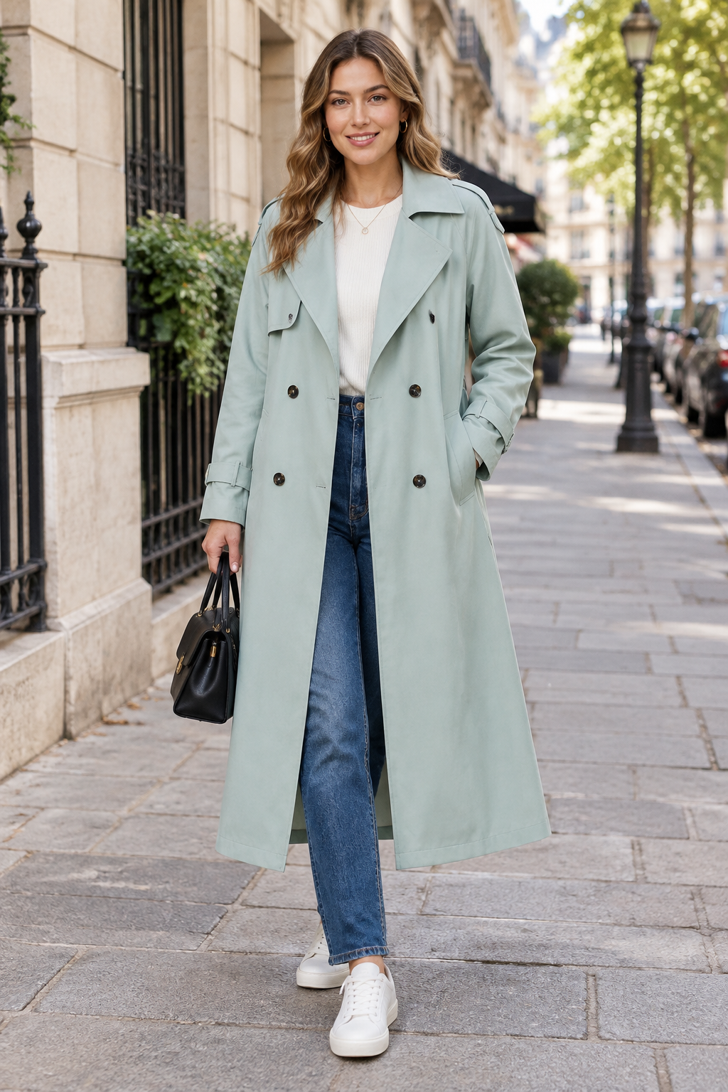 Manteau Trench Long Quotidien