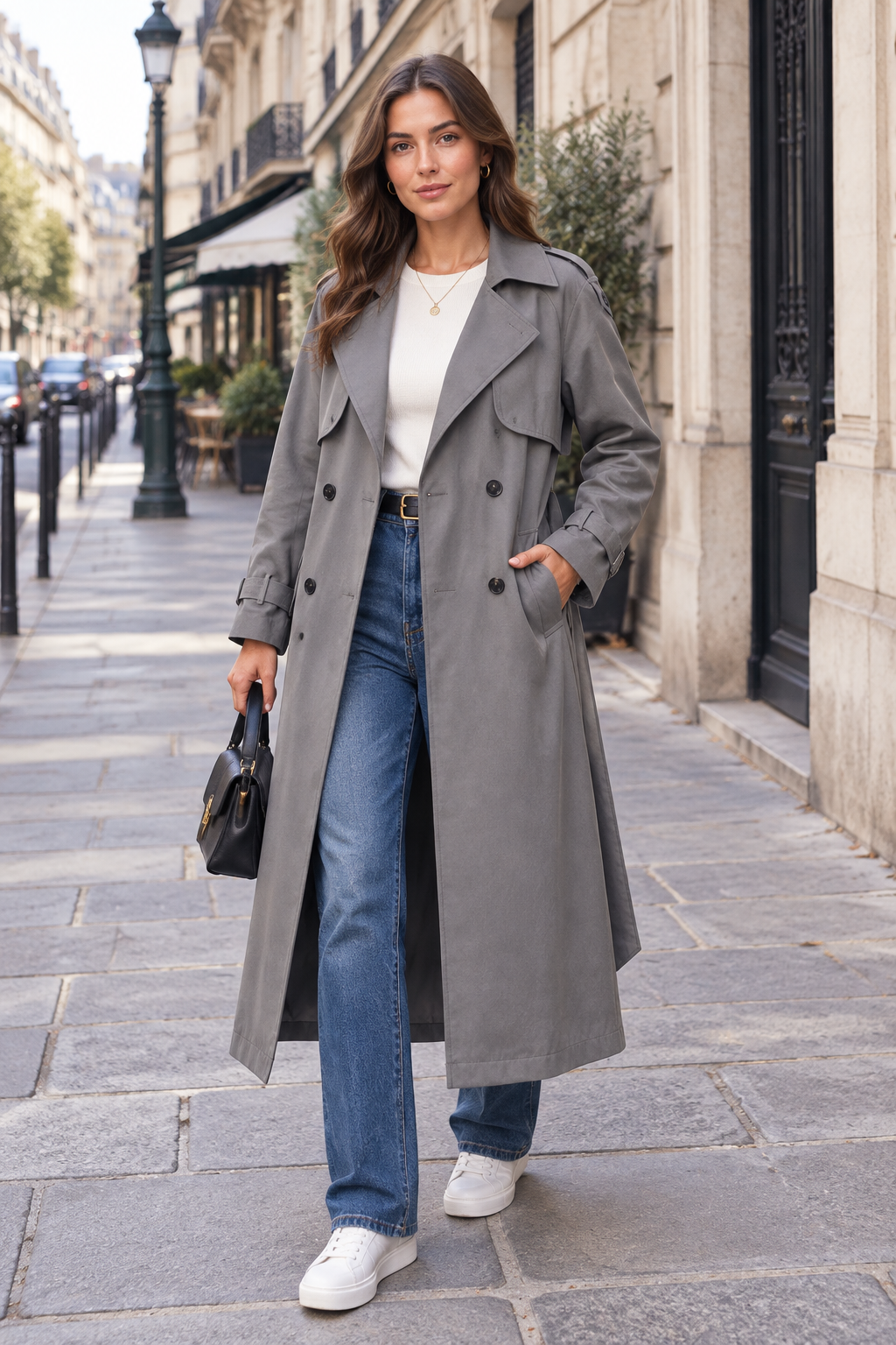 Manteau Trench Long Quotidien