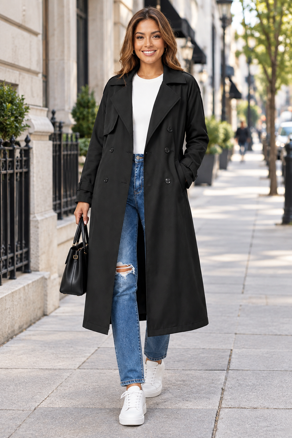 Manteau Trench Long Quotidien
