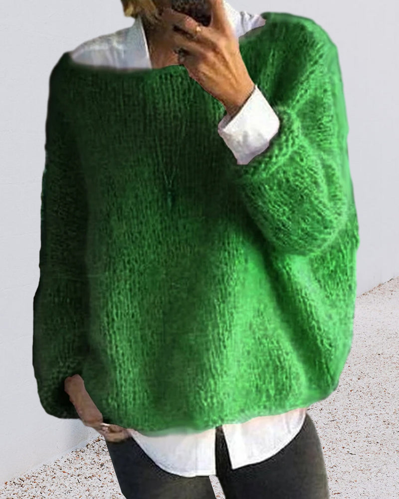Marlies - Pull Oversized Tricoté Élégant et Chaud