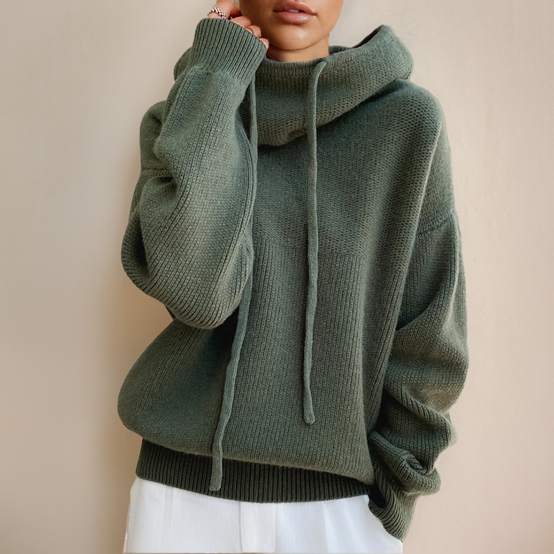 Sandra - Pull Col Roulé Oversize Élegant et Chaud