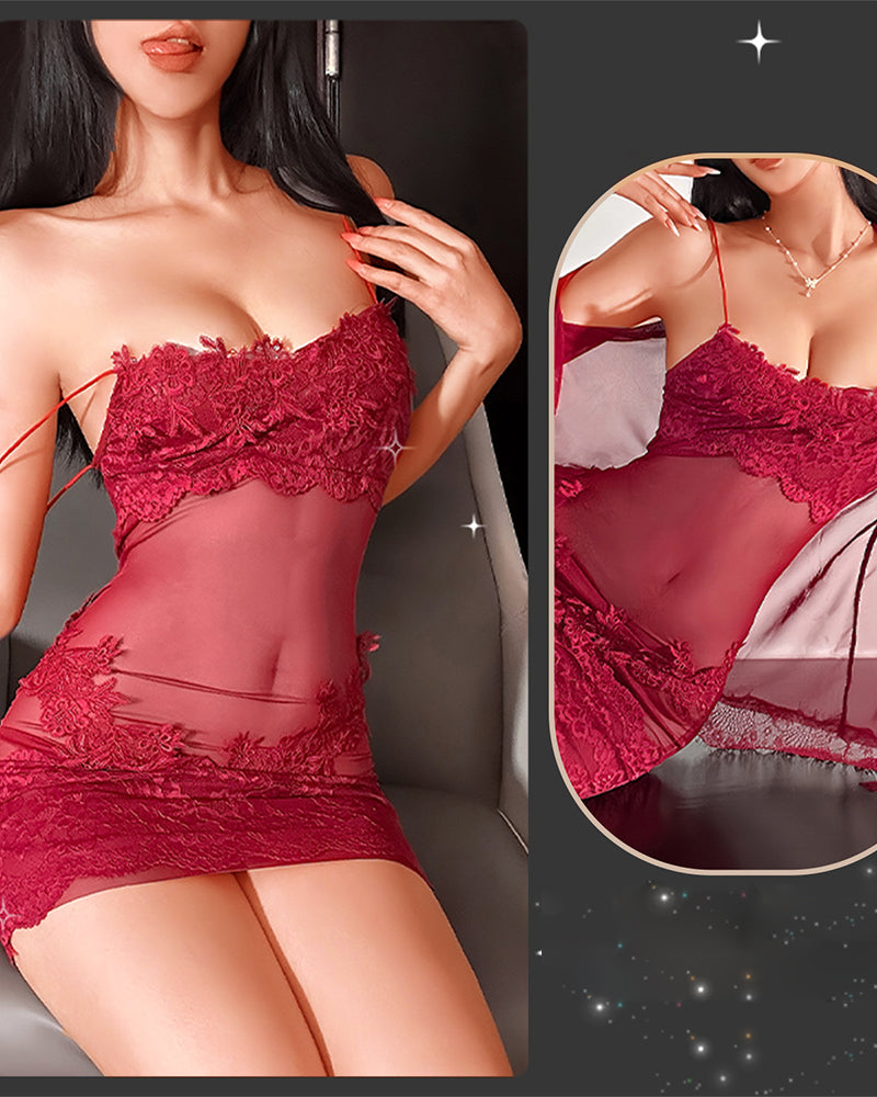 Susanne | Ensemble de lingerie en dentelle séduisante avec mesh