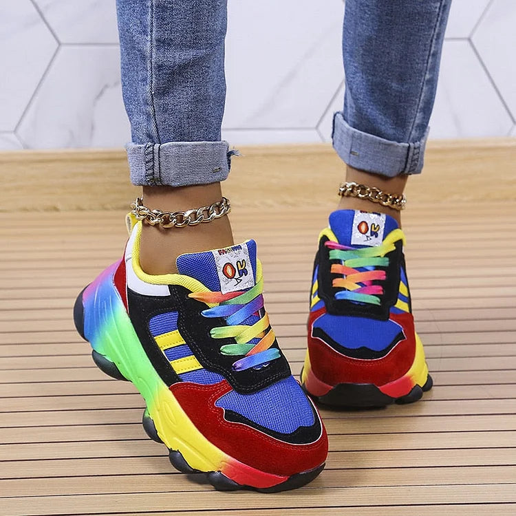 Isolina - Chaussures orthopédiques arc-en-ciel