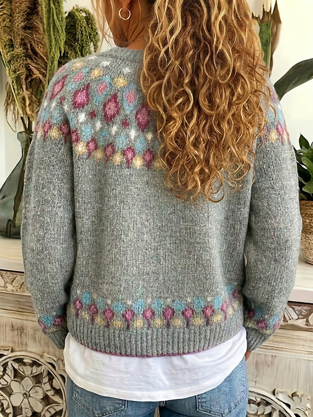 Suzanne - Gilet Boho Élégant avec Boutons