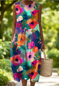 Callie™ – Robe sans manches élégante avec motif floral