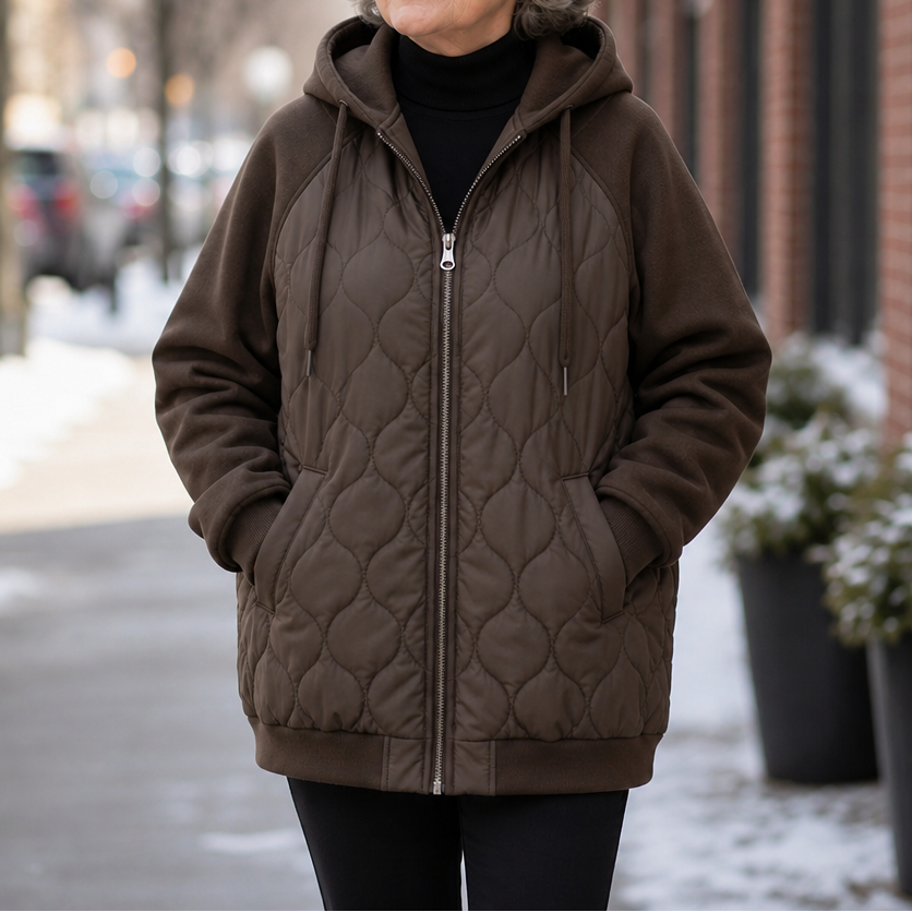 Livia | Veste d'hiver chaude et confortable pour femmes avec capuche
