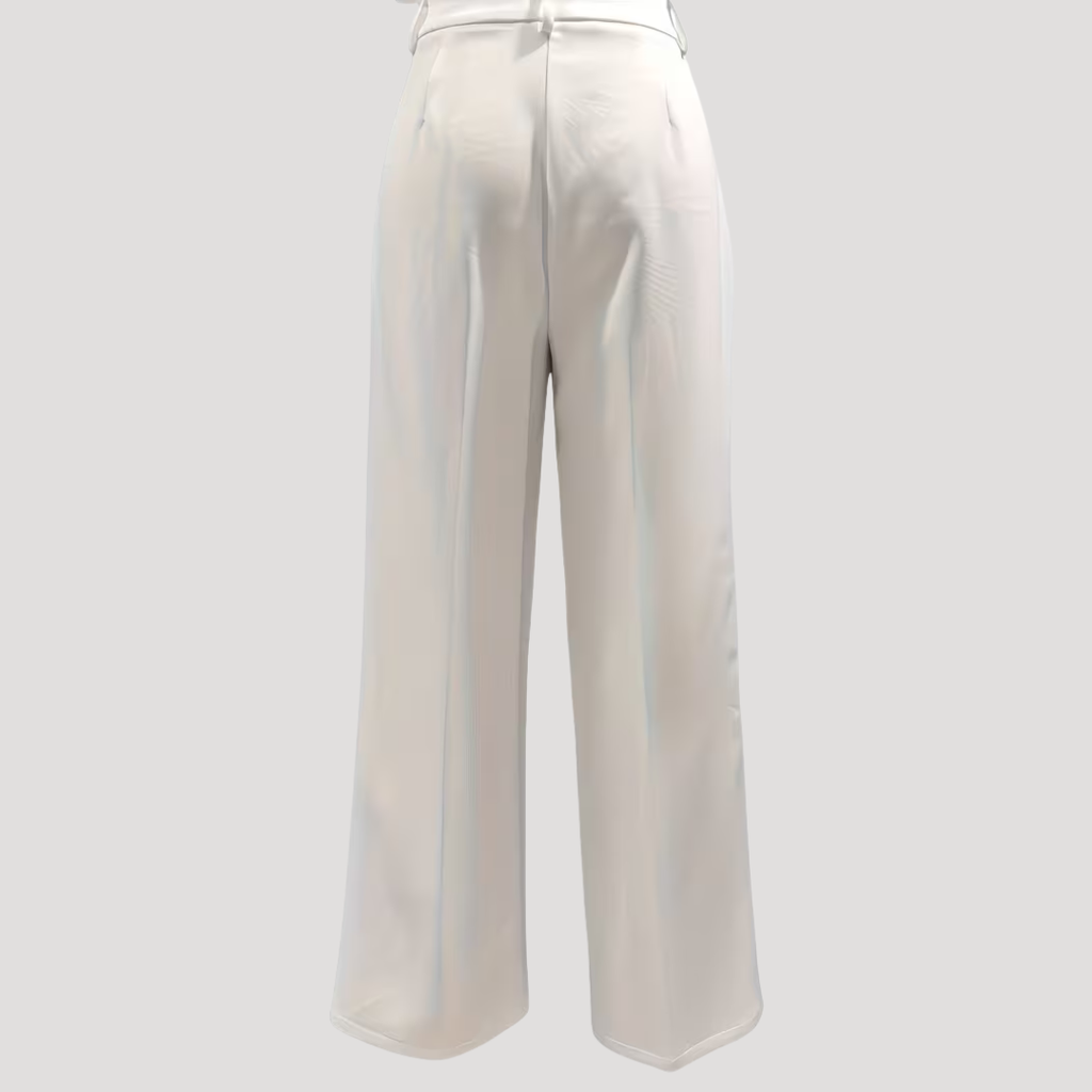 Delphine | Pantalon large taille haute pour femmes