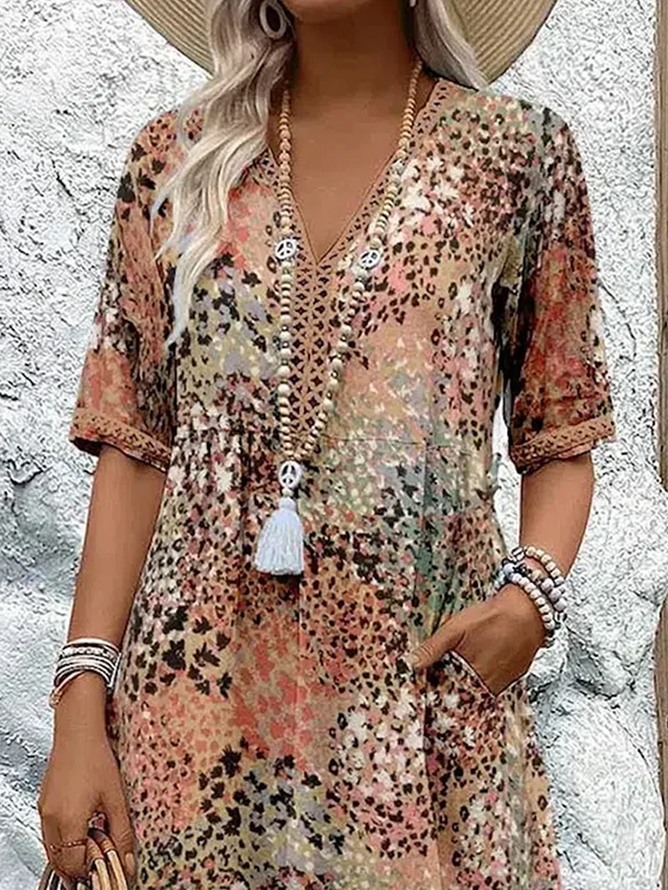 Fatima – Robe à motifs floraux