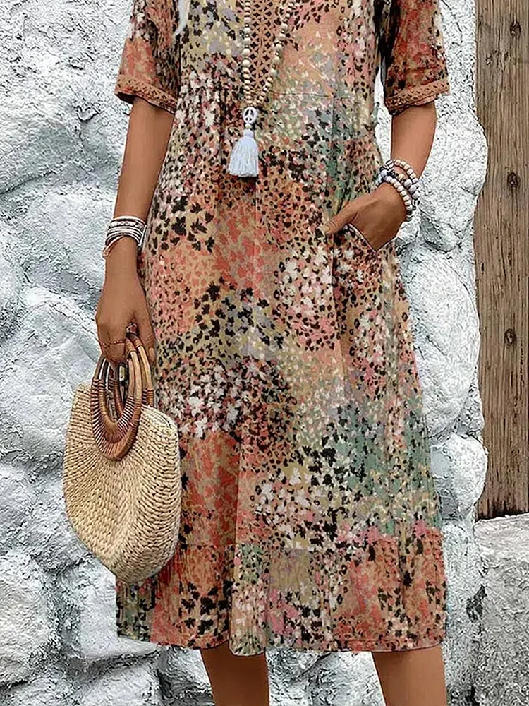 Fatima – Robe à motifs floraux