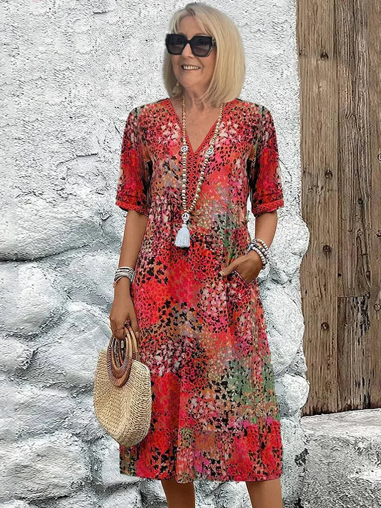 Monica | Robe à fleurs élégante