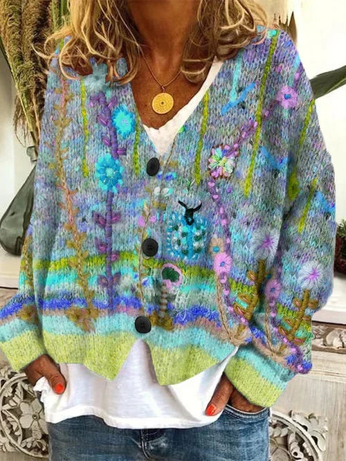 MW | Gilet à fleurs avec boutons