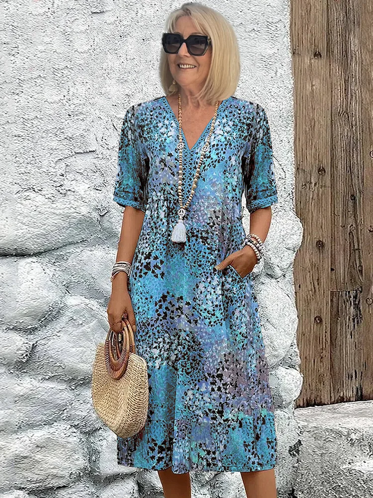 Fatima – Robe à motifs floraux