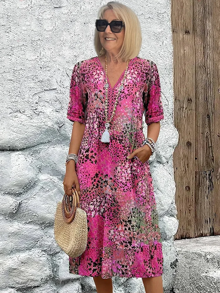 Fatima – Robe à motifs floraux