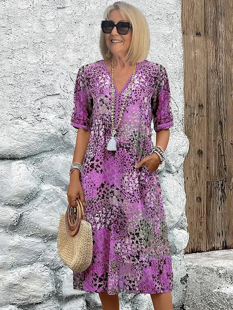 Fatima – Robe à motifs floraux