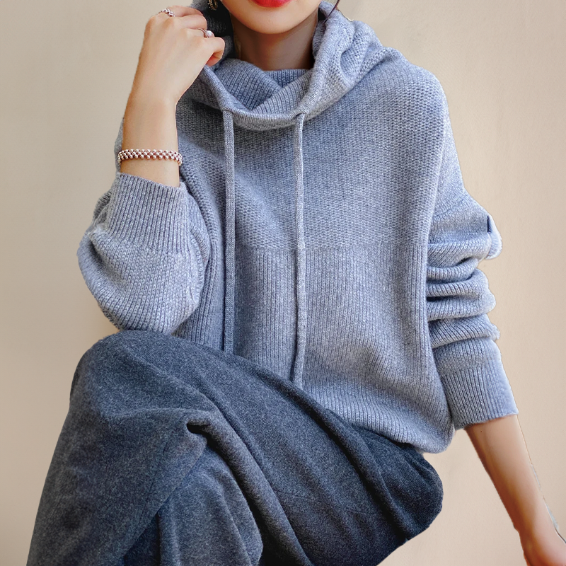 Sandra - Pull Col Roulé Oversize Élegant et Chaud