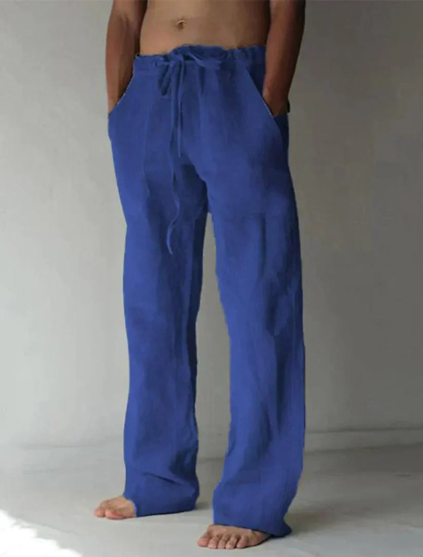 Davide - Pantalon en lin décontracté