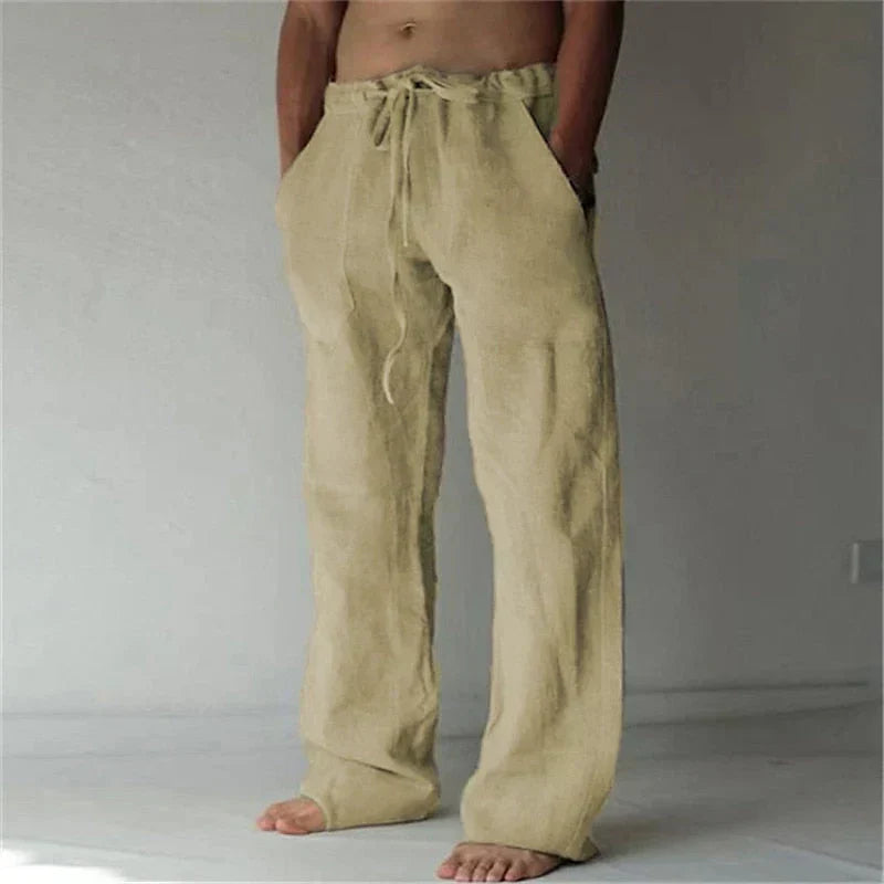 Davide - Pantalon en lin décontracté