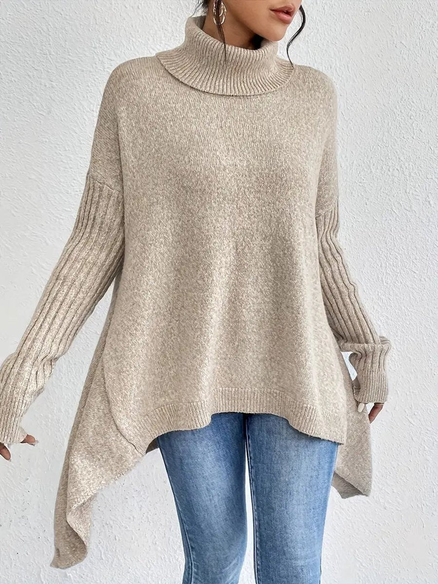 Lily | Pull à col roulé oversize confortable