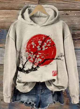 Freya | Sweat à capuche coloré et confortable avec motif jacquard