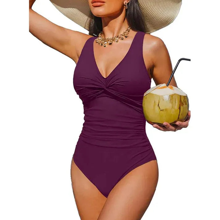 Naicel | Maillot de bain une pièce élégant avec taille froncée