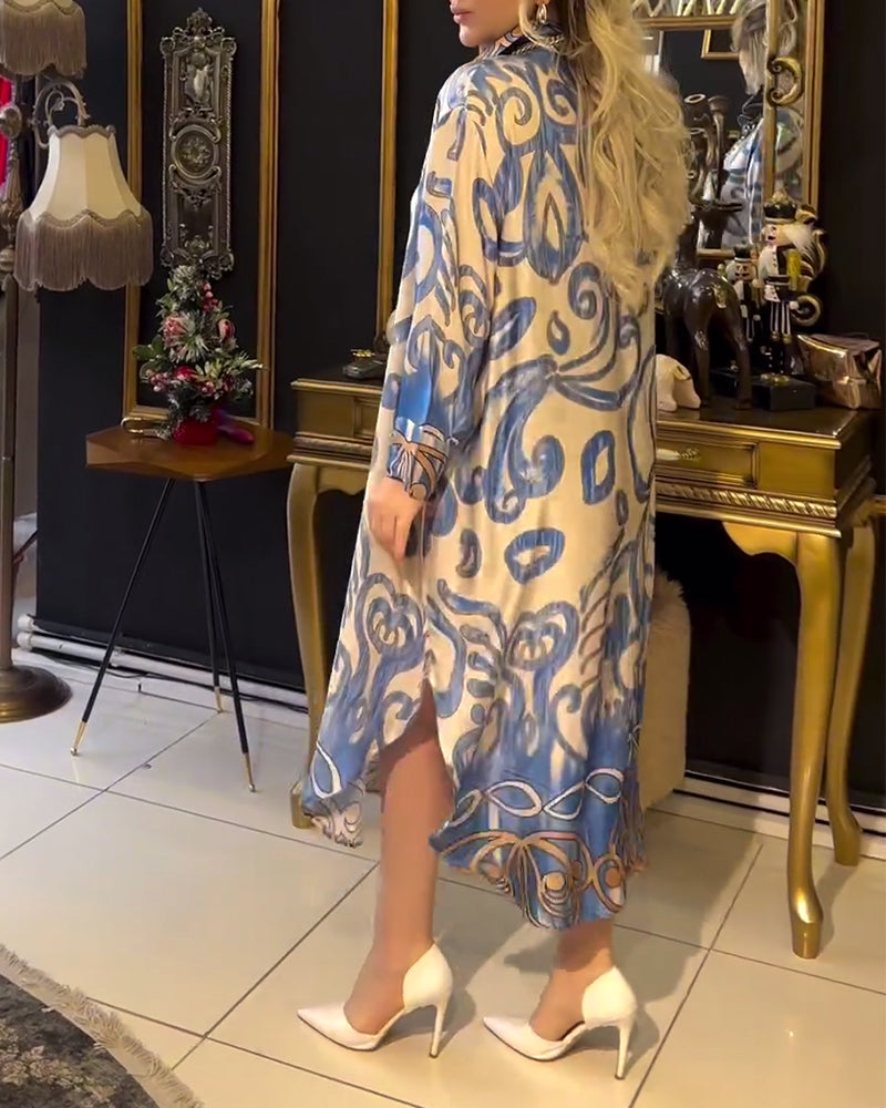 Robe imprimée loose et élégante