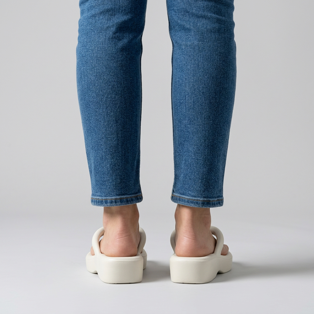 Etheal | Tongs confortables avec semelle compensée