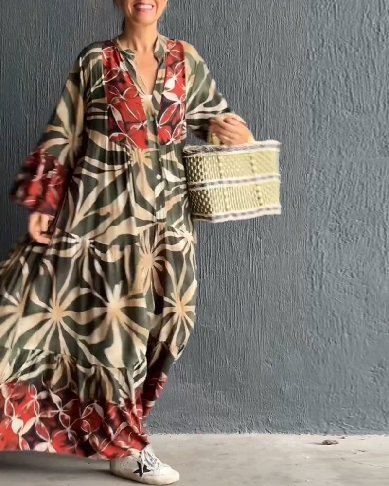 Robe de Vacances Imprimée Légère