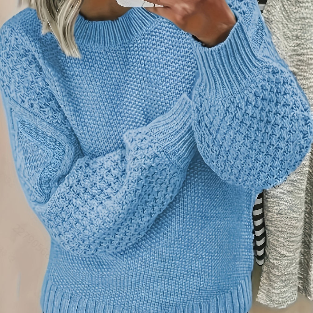 Greta | Pull en Tricot à Manches Lantern Douillet et Élégant pour Femmes