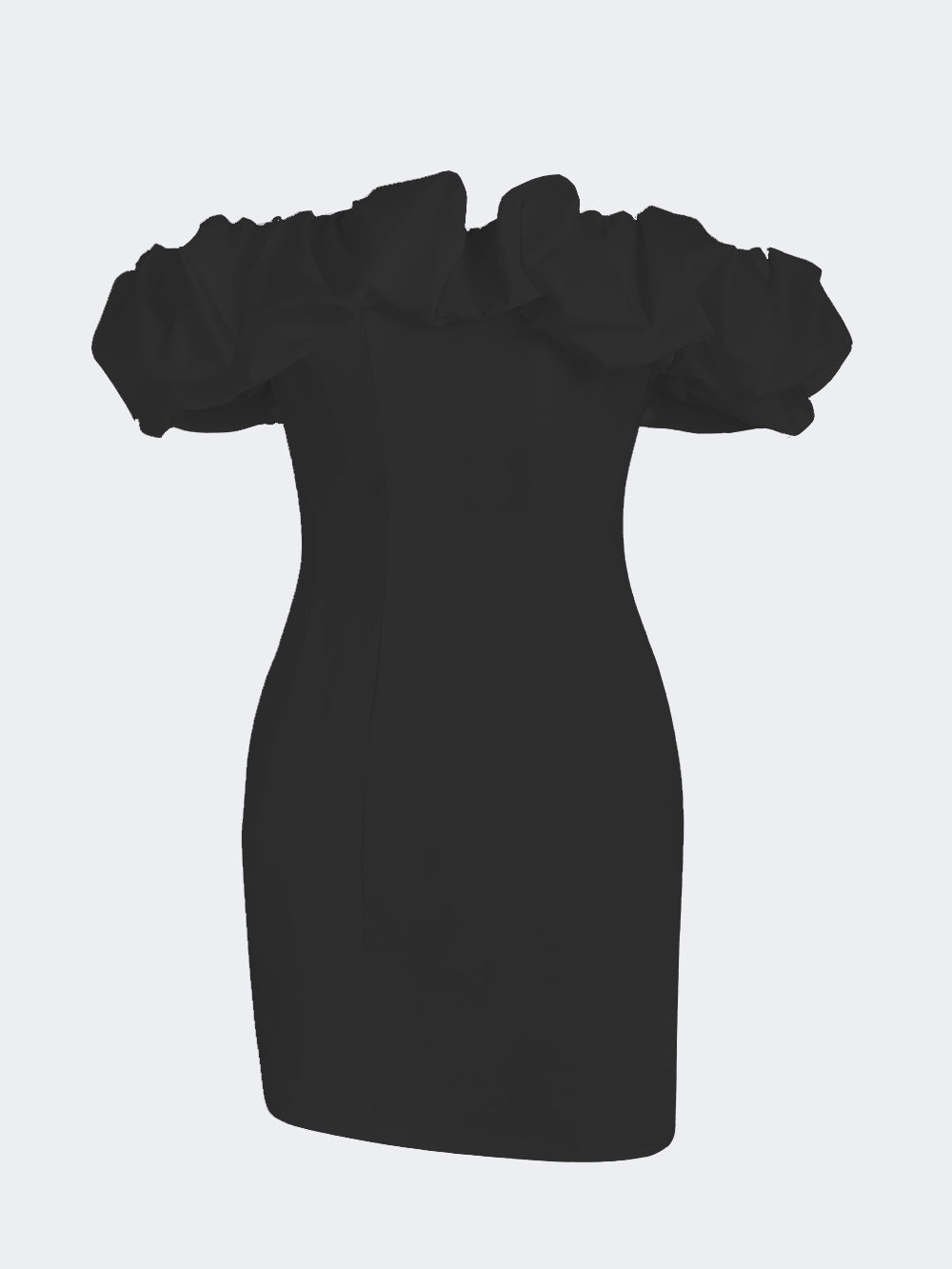Robe Mini d'Été pour Femmes | Sans Bretelles avec Volants
