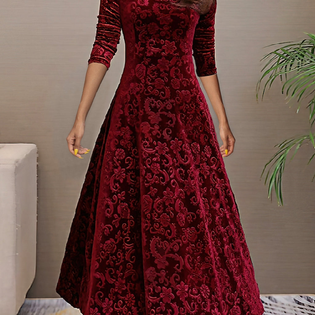 Nancy | Robe de fête en velours luxueux