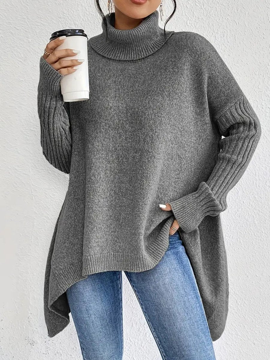 Lily | Pull à col roulé oversize confortable
