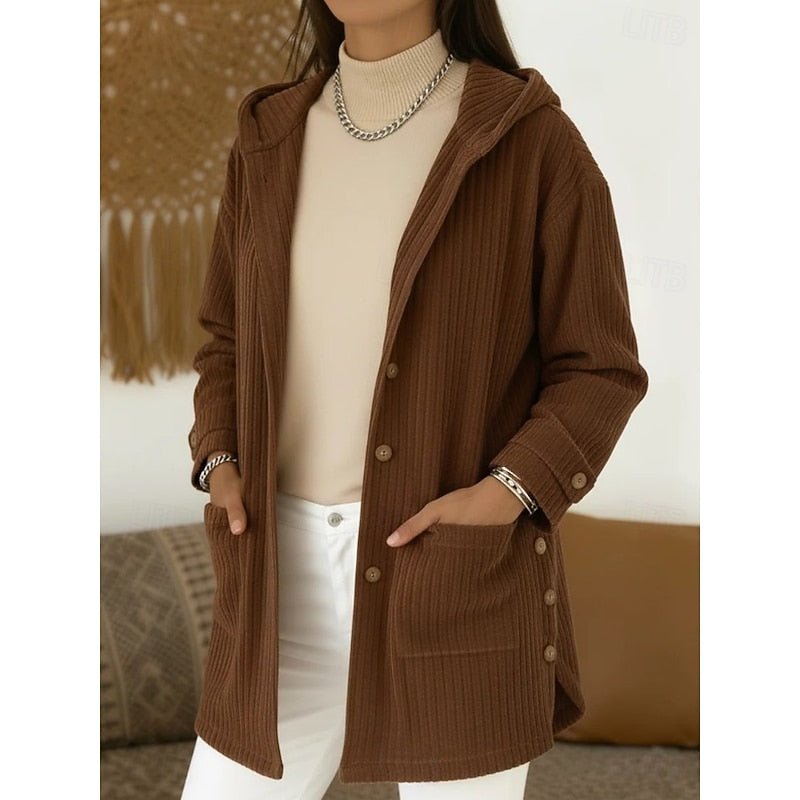 Amelia | Trench-coat à capuche doux et élégant