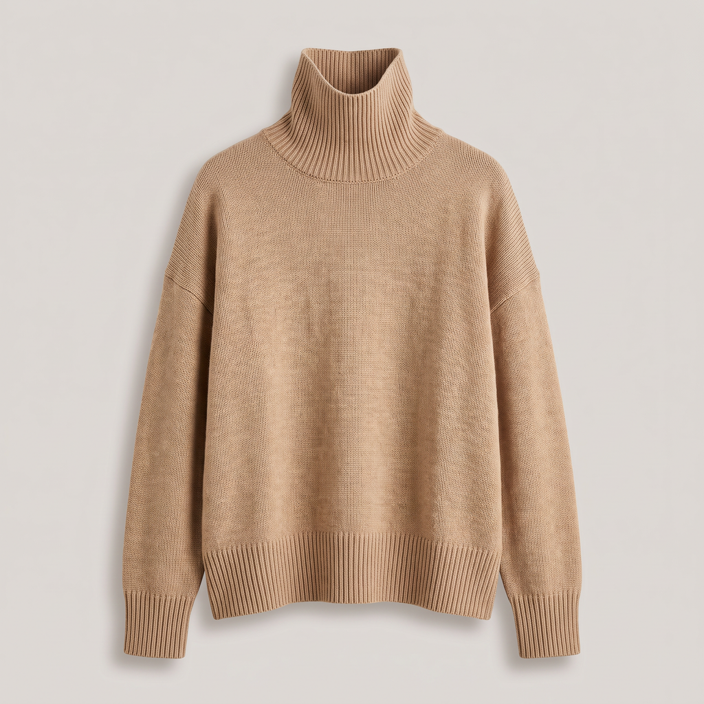 Sienna | Pull à col roulé oversized décontracté et luxueux pour femmes