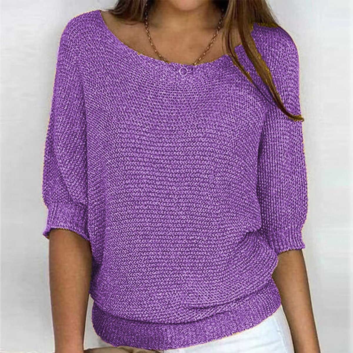 Sophie | Pull en maille oversize décontracté avec manches chauve-souris