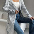 Lenora | Cardigan ouvert à côtes