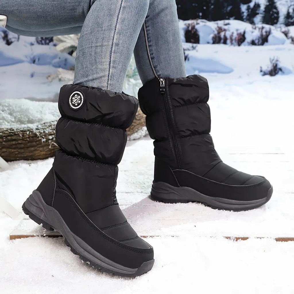 Snavie | Bottes d'hiver pour femmes à tige mi-haute
