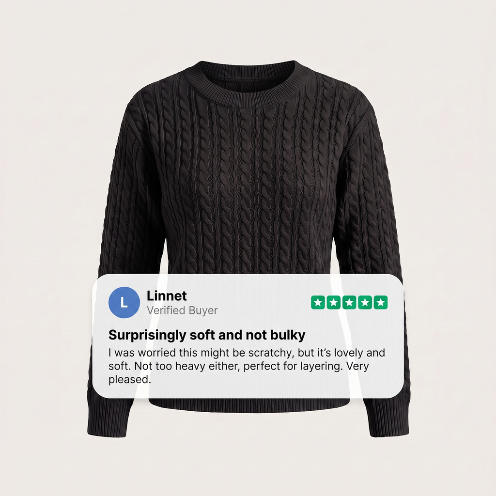 Christina | Pull en Tricot Doux et Intemporel pour Femmes avec Motif en Relief