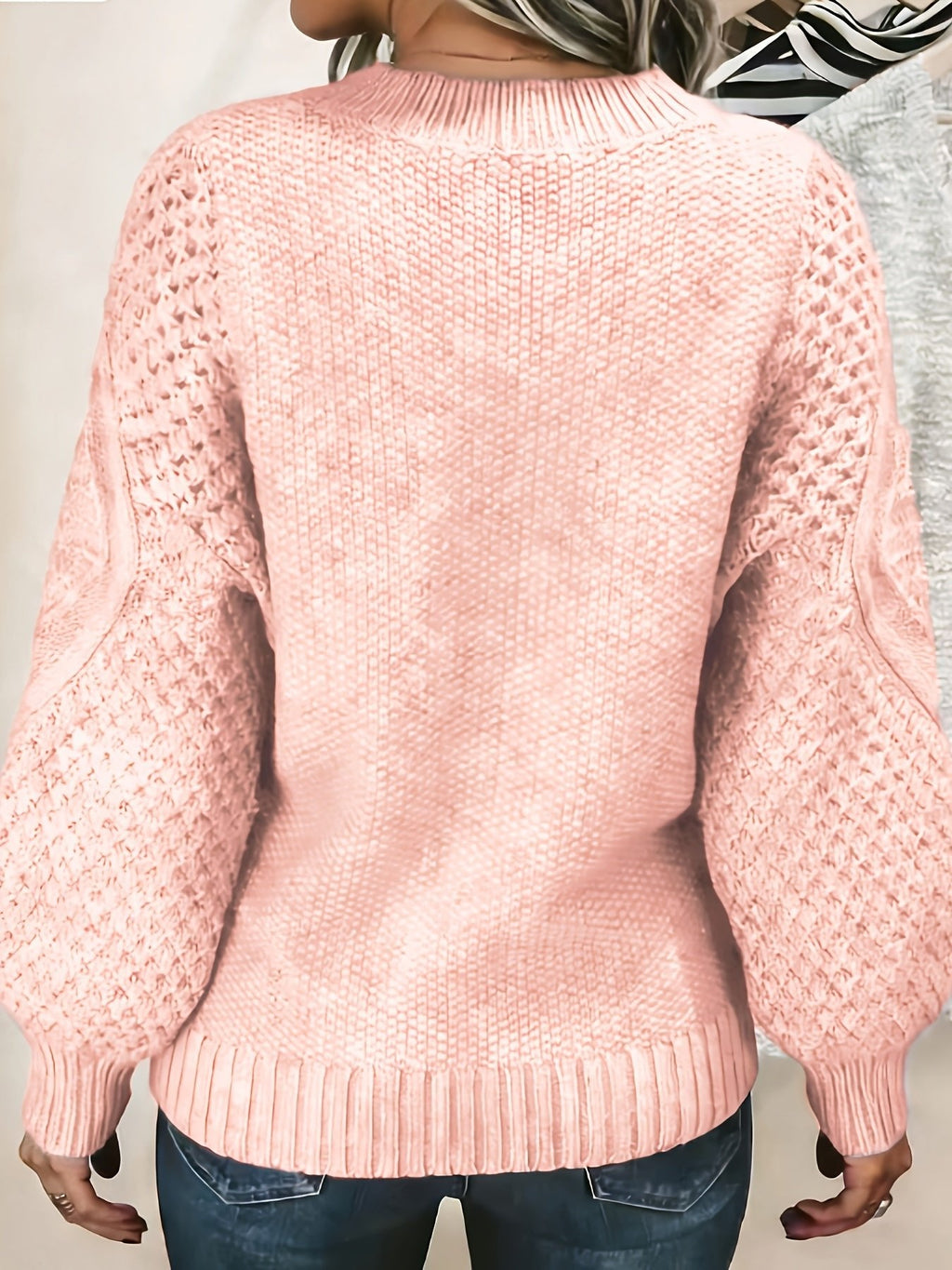 Greta | Pull en Tricot à Manches Lantern Douillet et Élégant pour Femmes