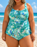 Rosalyn | Maillot de bain femme à motif floral et volants