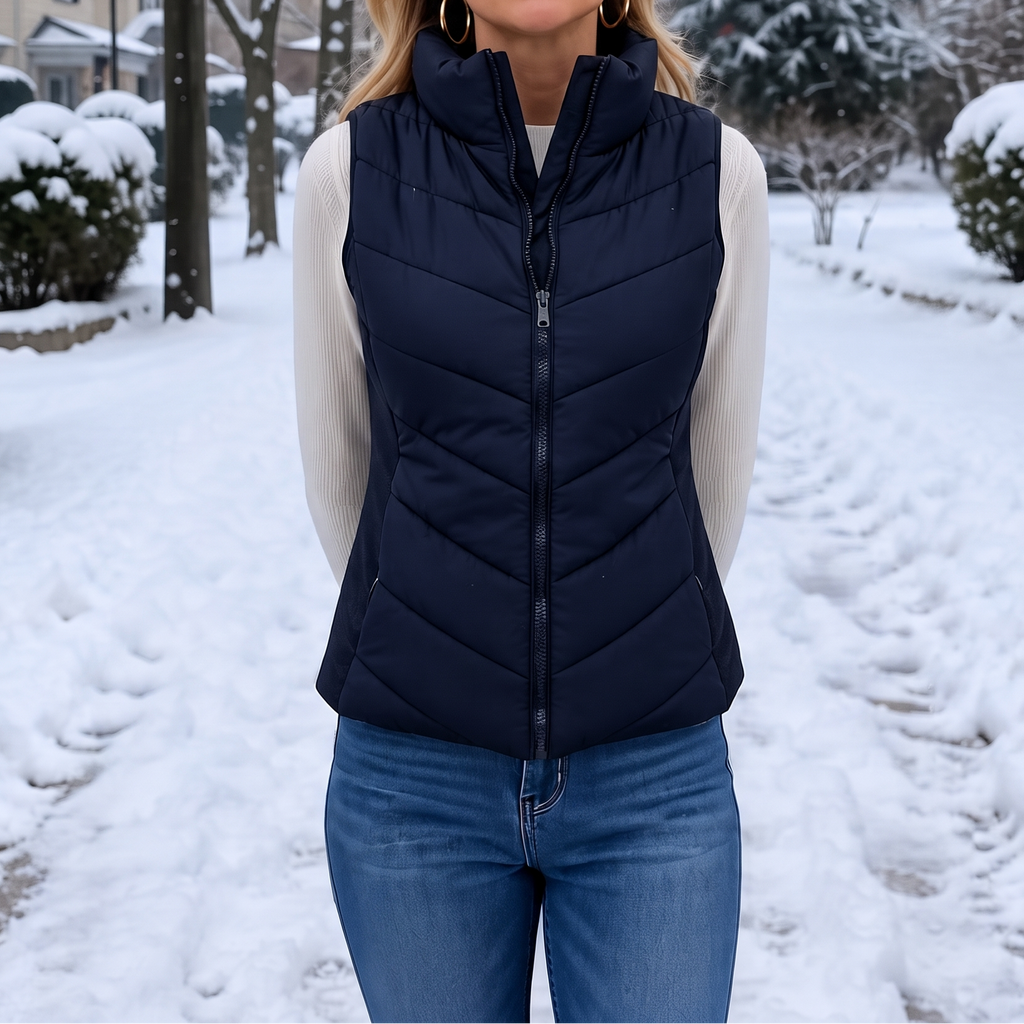 Daisy | Gilet matelassé pour femmes polyvalent et léger avec col montant