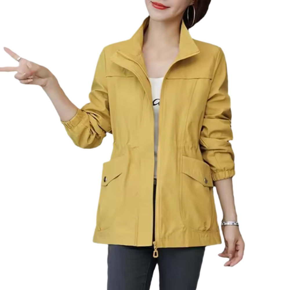 Veste unie avec col - Élégante veste pour femme