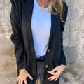 Amelie | Manteau élégant pour femmes, col revers long, veste de transition