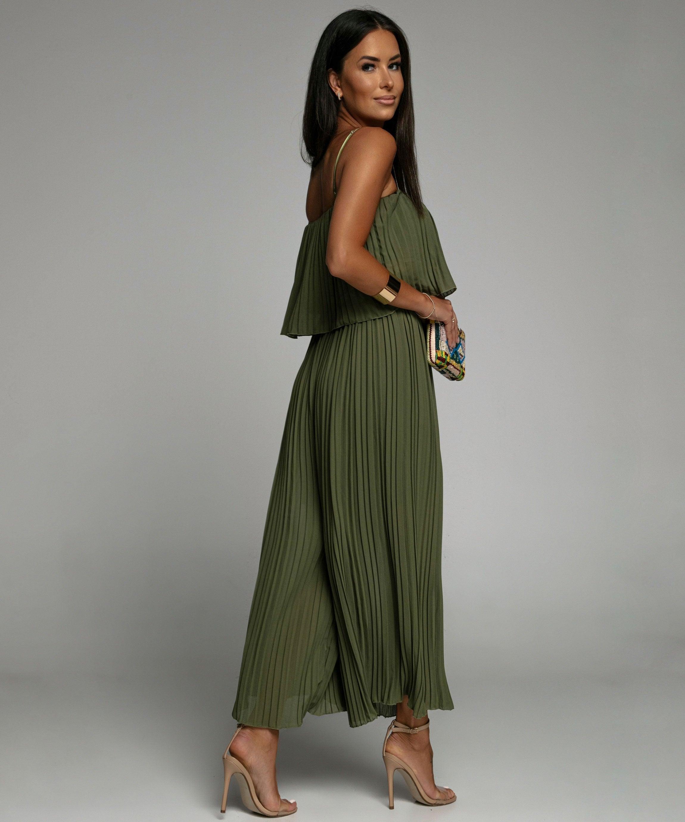 Combinaison Une Pièce Avec Design Plissé Et Coupe Sans Manches Pour Femmes | Idéal Pour Toutes Occasions