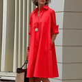 Robe chemise classique pour femmes | Midi