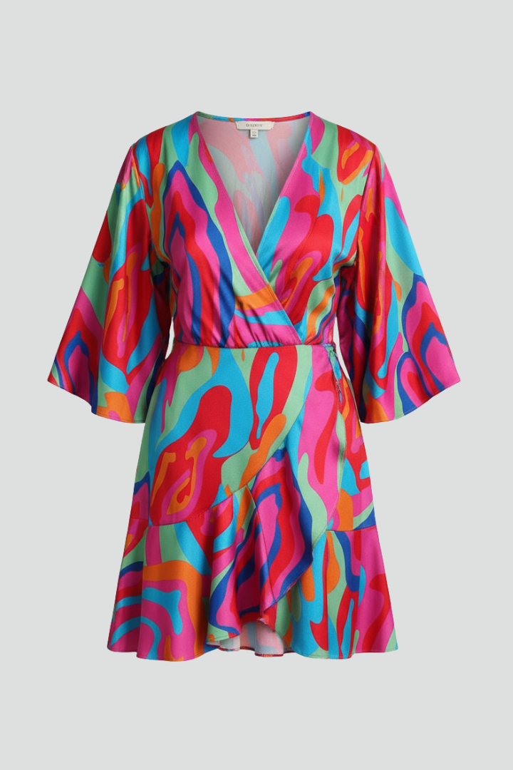 Elodie | Robe Mini Style Wrap pour Femmes